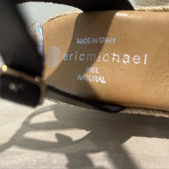 Eric Michael Tabitha Woven Espadrille Wedge Sandal Size 39EU - Picture 11 of 12